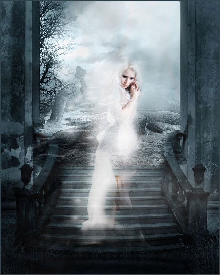 призрак - девушка, призрак - оригинал