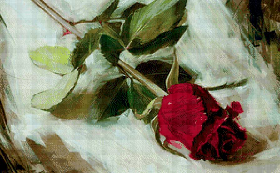 №481867 - живопись, роза - предпросмотр