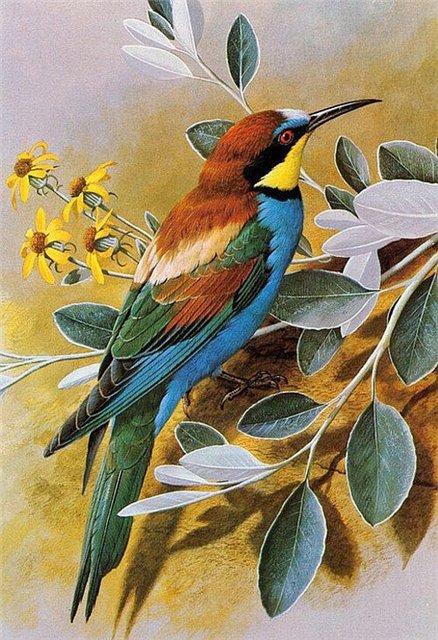 Серия "Птицы" - осень, птицы - оригинал