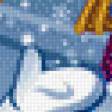 Предпросмотр схемы вышивки «снеговики» (№482505)