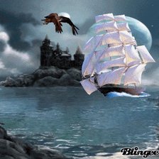 Схема вышивки «КОРАБЛЬ»