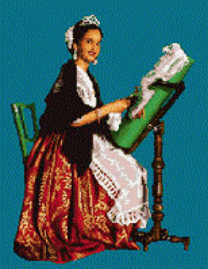 вышивальщица - предпросмотр