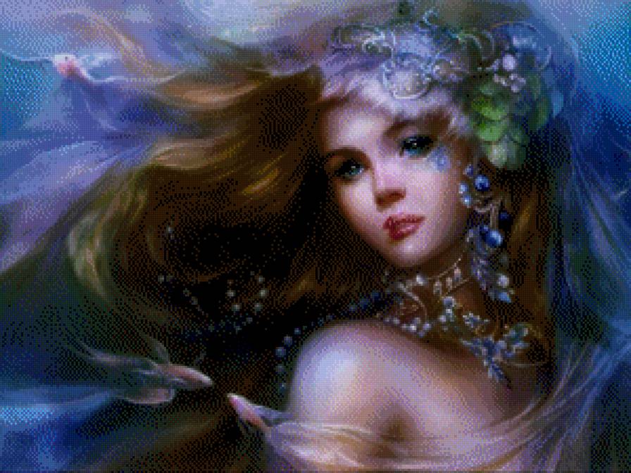 девушка - девушка, женщина, , картина, красота женщины - предпросмотр