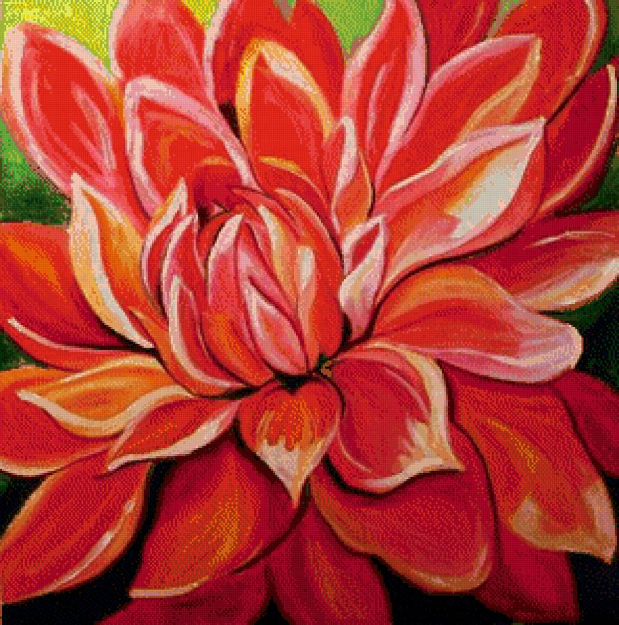 Серия "Букет" - георгины, цветы, букет - предпросмотр