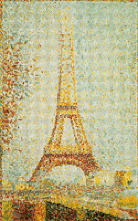 Эйфелева башня - эйфелева башня, париж, город, импрессионисты - предпросмотр
