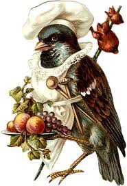 воробей повар - для кухни, повар, птицы - оригинал