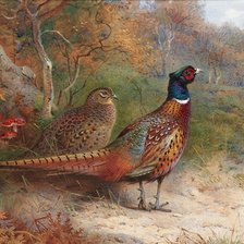 Схема вышивки «настала осень»