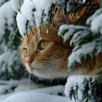 В снегу - оригинал