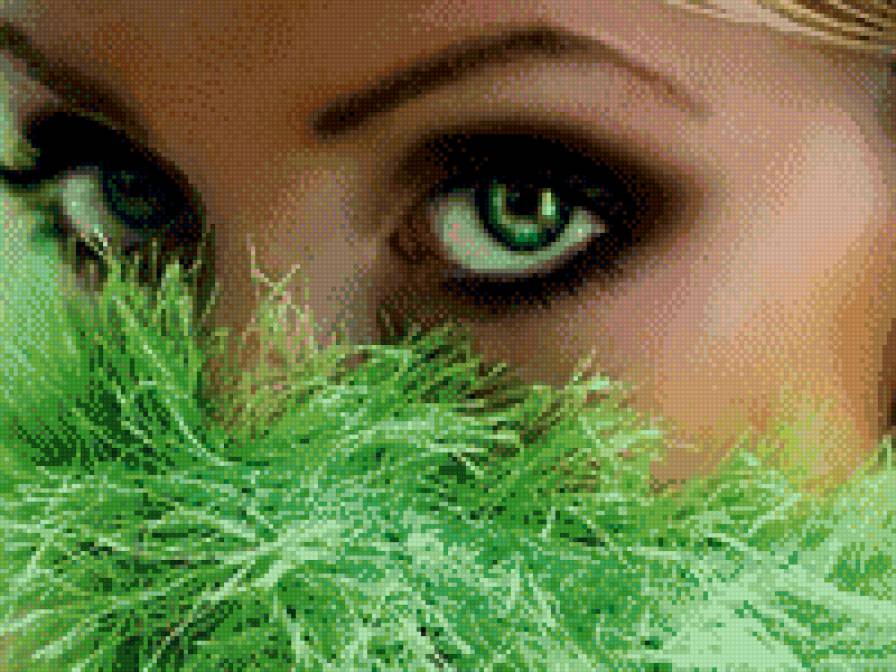 зеленые глаза - предпросмотр