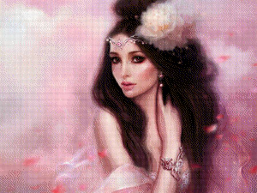 портрет - красота женщины, , женщина, девушка, картина - предпросмотр