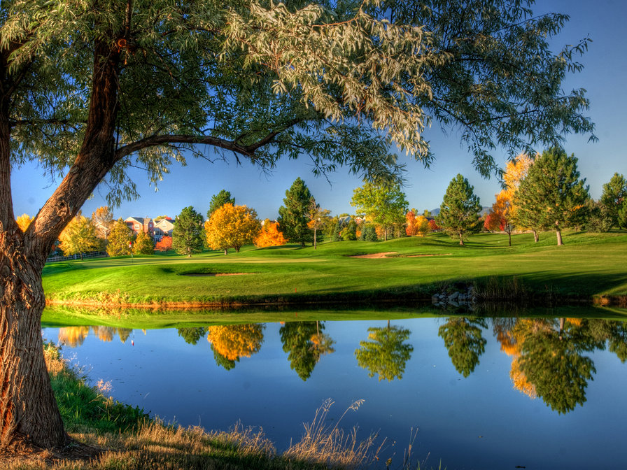 пейзаж - картины, пейзаж, картина, осень - оригинал