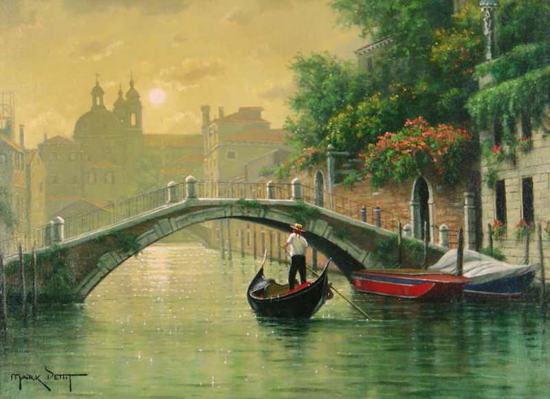 №484584 - картина, венеция, живопись - оригинал