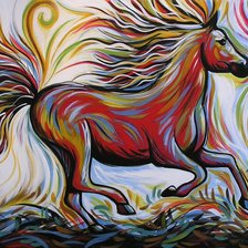 Схема вышивки «Лошадь»