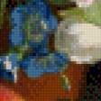 Предпросмотр схемы вышивки «Цветы с клубникой» (№485004)