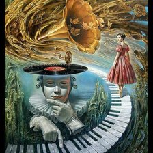 Схема вышивки «michael cheval»