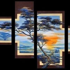 Схема вышивки «восход солнца»