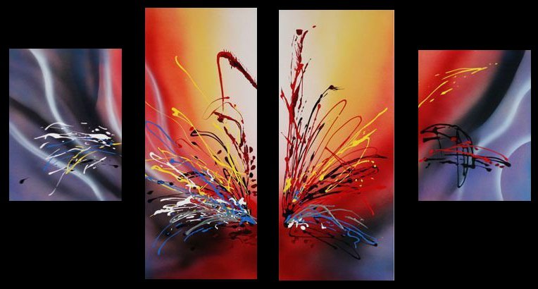 брызги - модульная картина - оригинал