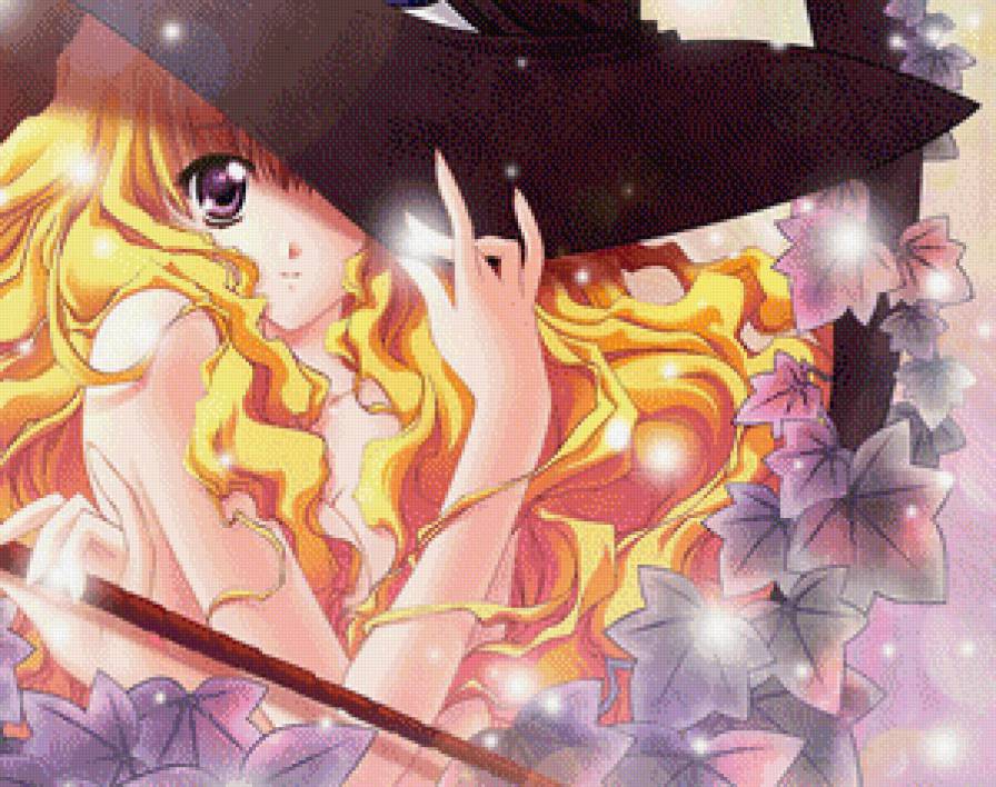 ведьмочка - фэнтази, девушка, аниме - предпросмотр