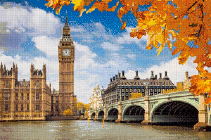 Лондон - лондон, осень, биг-бен - предпросмотр