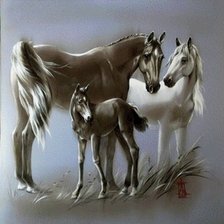 Схема вышивки «лошади»