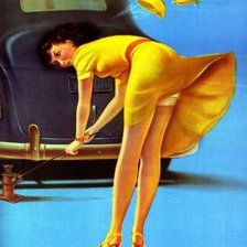 Схема вышивки «ретро»