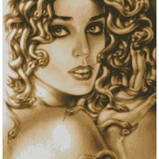 Схема вышивки «Медуза-Горгона»