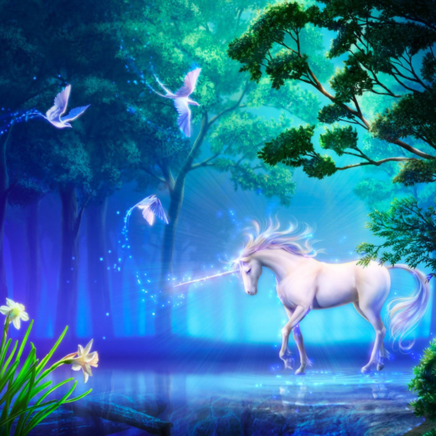 единорог - фэнтези, лошадь, лошади - оригинал