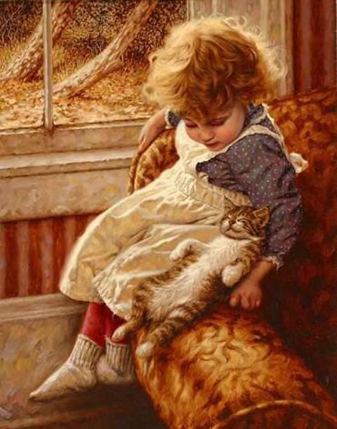 У окошка - кошка, дети - оригинал