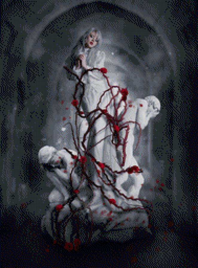 живая статуя - девушка, скульптура, ангелы - предпросмотр