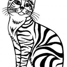 Схема вышивки «Кошка»