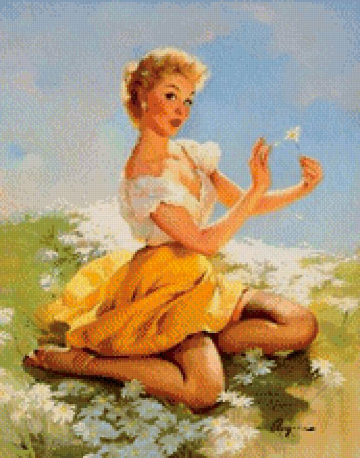 Девушка - пин-ап, девушка - предпросмотр