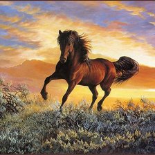 Схема вышивки «Конь»