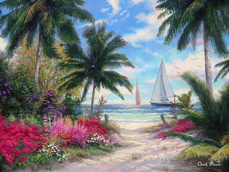 Южный берег - море - оригинал