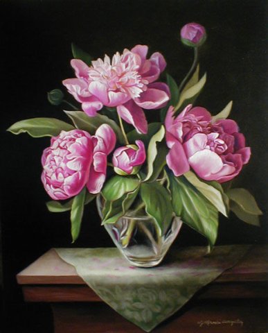 Пионы - цветы, букет - оригинал