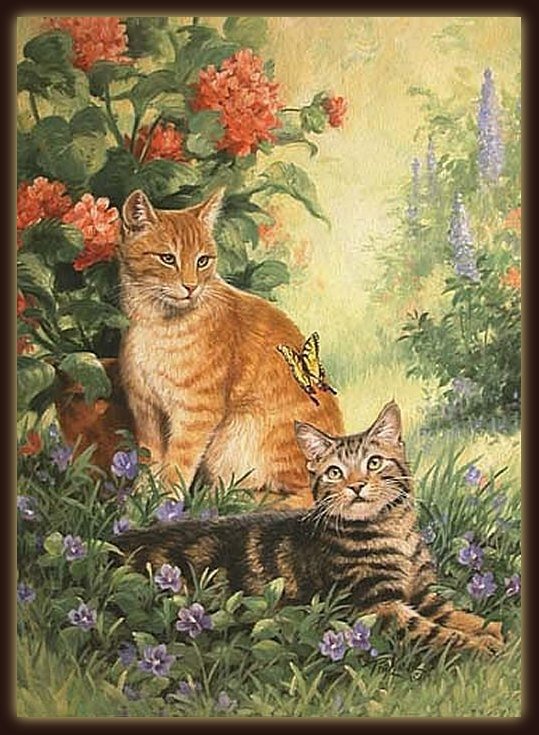 в саду - оригинал