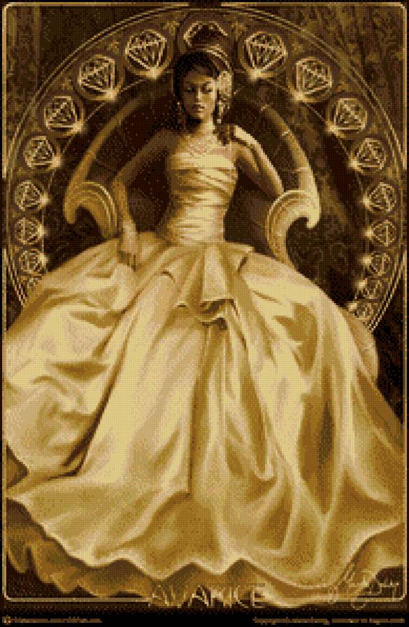 Девушка Алчность - грехи, алчность, платье, девушка - предпросмотр