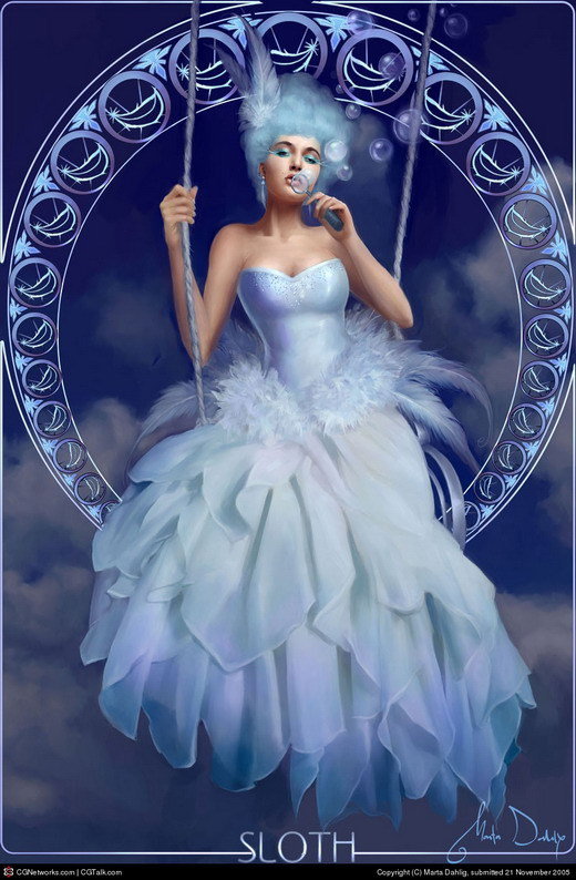 Грех Лень - платье, девушка - оригинал