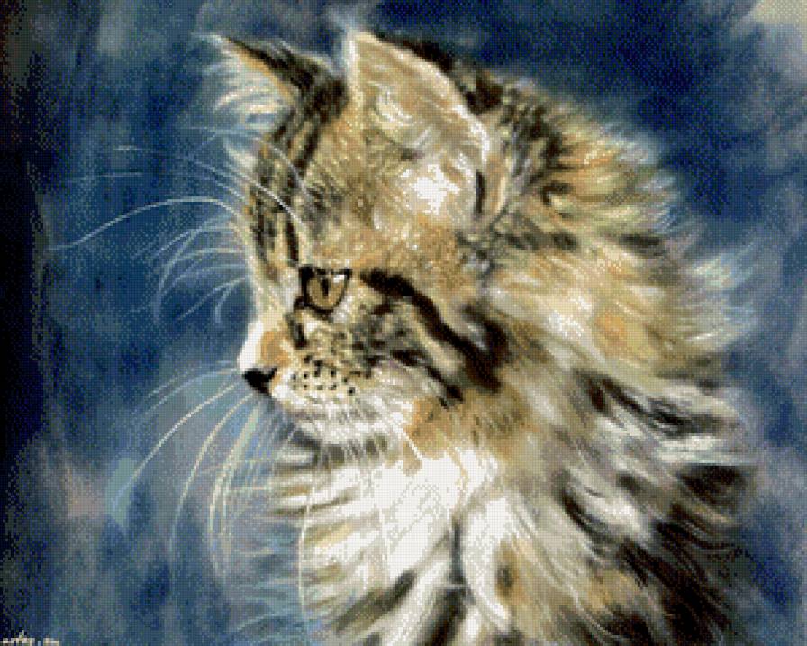 Жду тебя! - котенок - предпросмотр