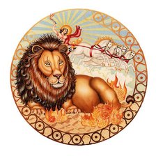 Схема вышивки «Знак зодиака-лев»