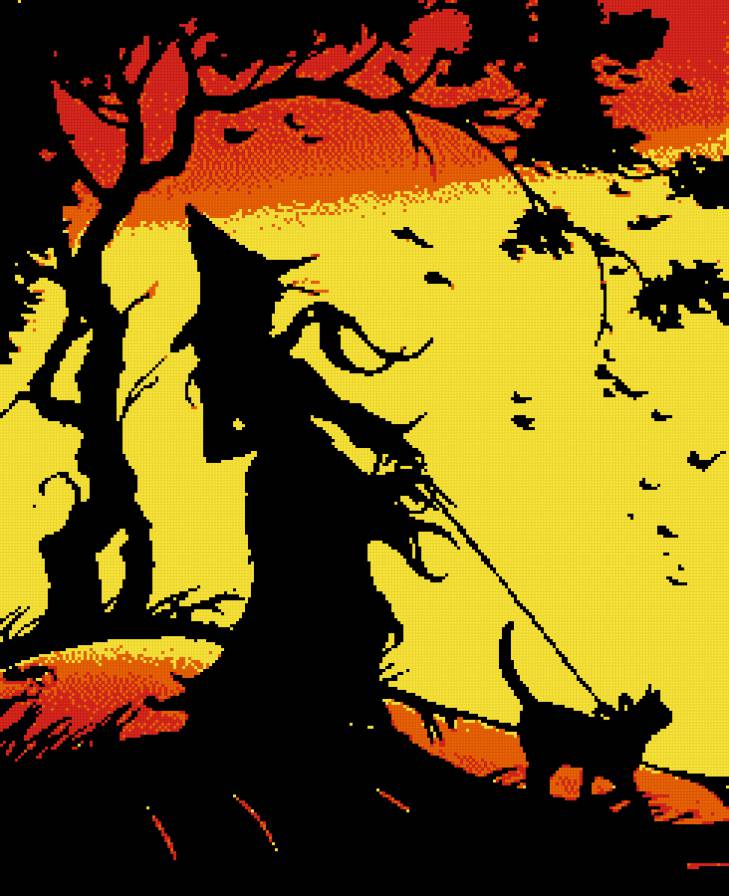 Ведьма - хэлоуин, ведьма - предпросмотр