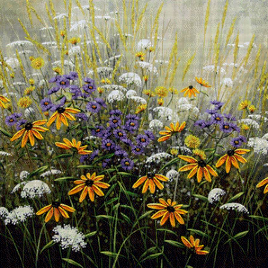 полевые цветы - цветы, поле - предпросмотр