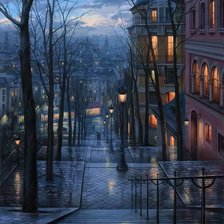 Схема вышивки «Сиреневый вечер»