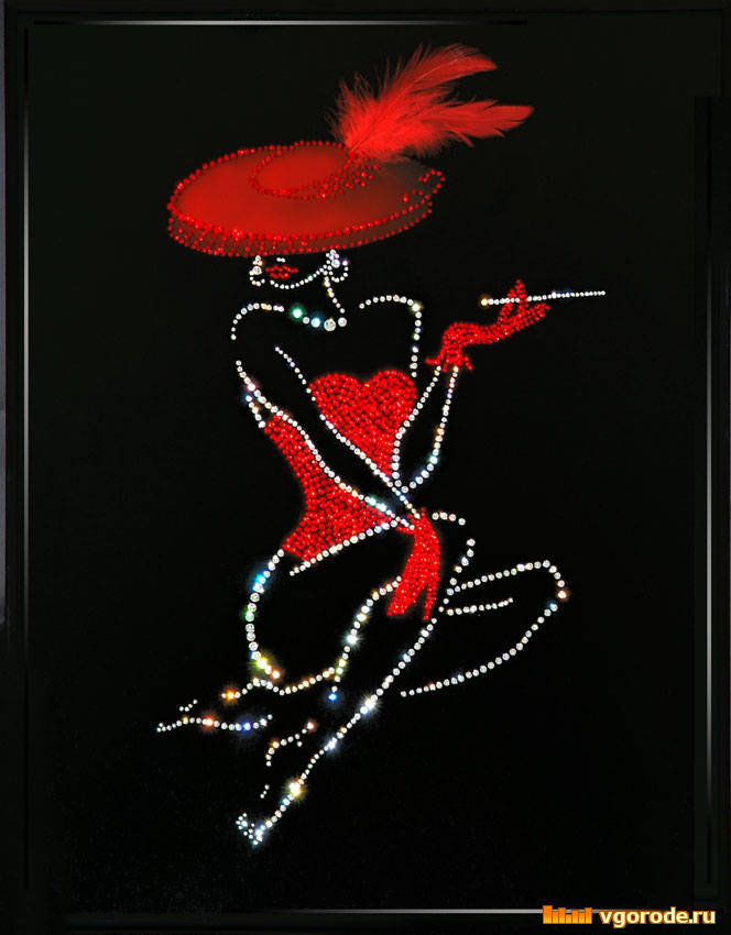 дама в красном - оригинал