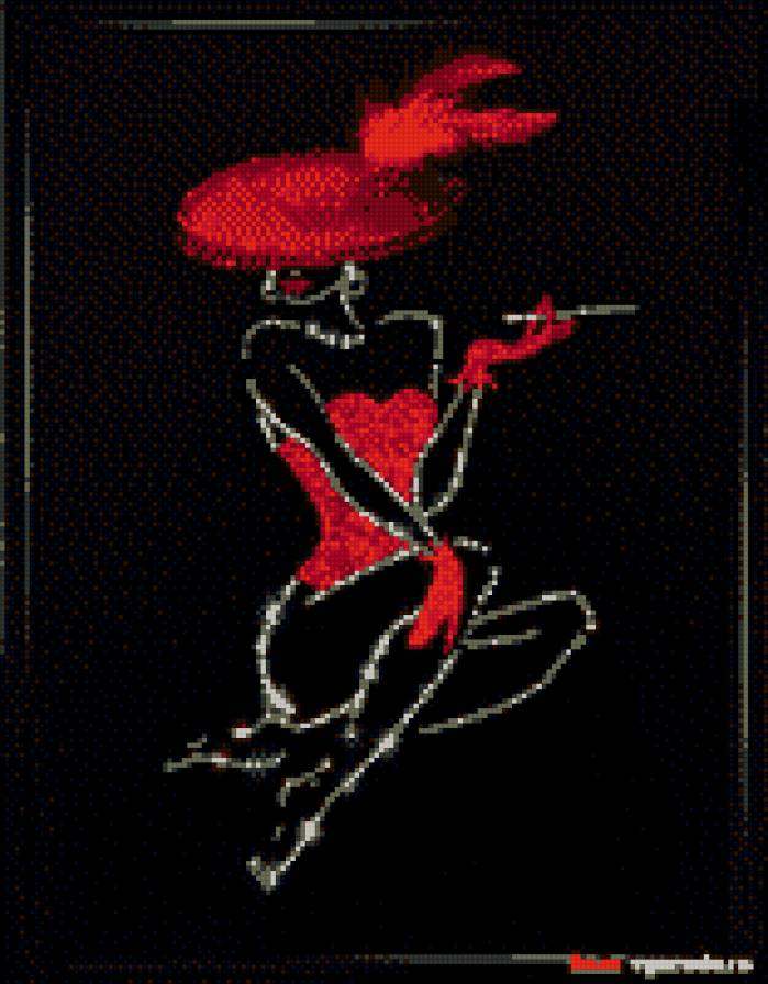 дама в красном - предпросмотр