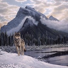 Схема вышивки «вожак»