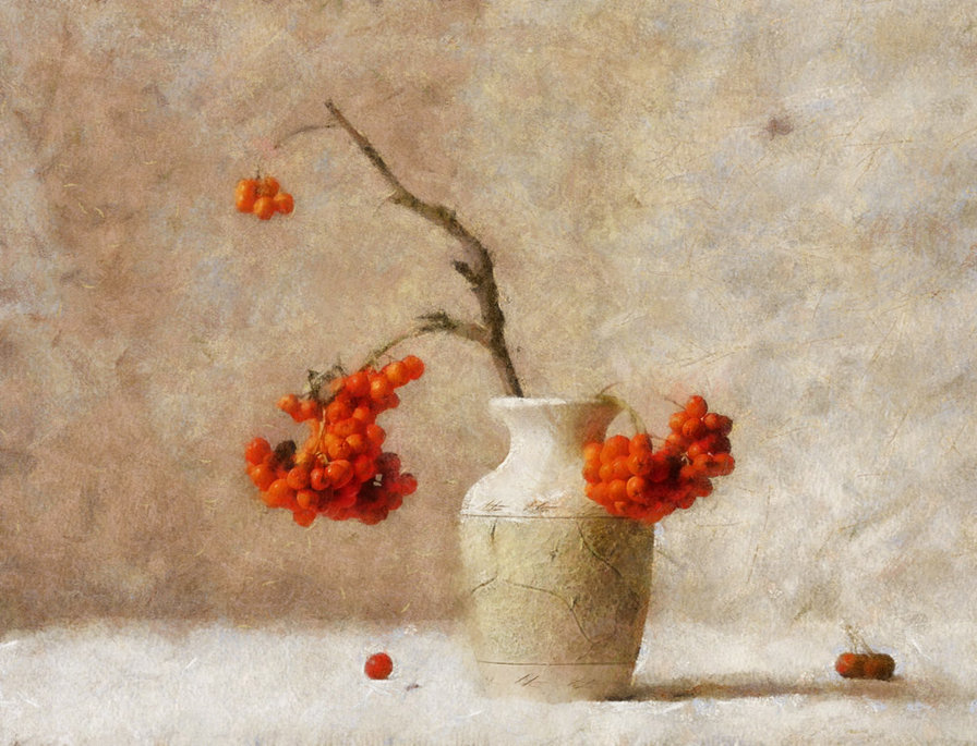 №489497 - рябина, натюрморт - оригинал