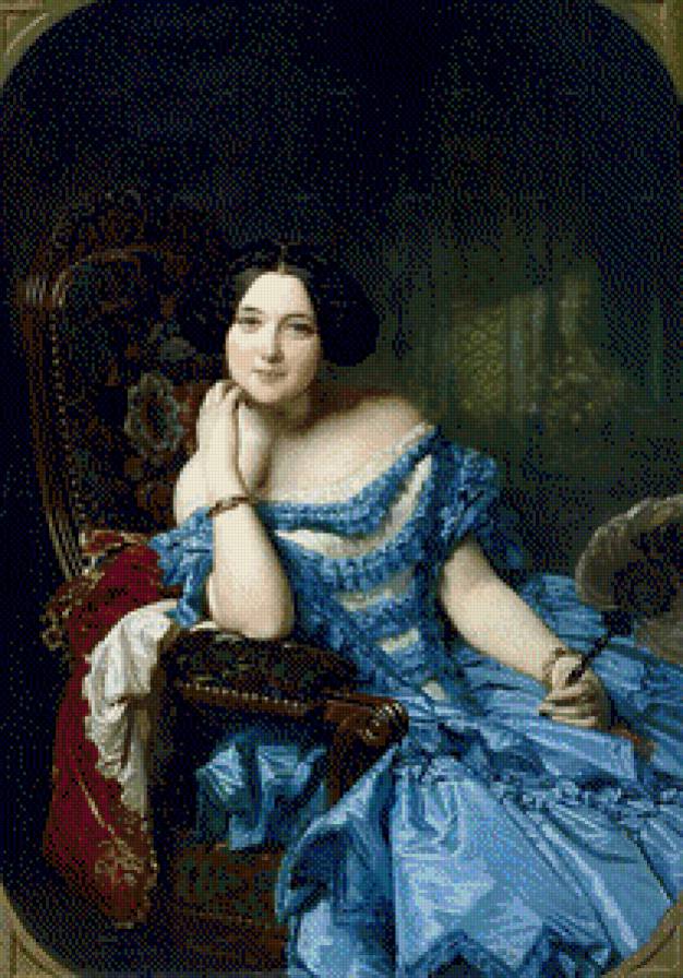 Прошлое-5 - нежность, женщина, красота, голубое - предпросмотр