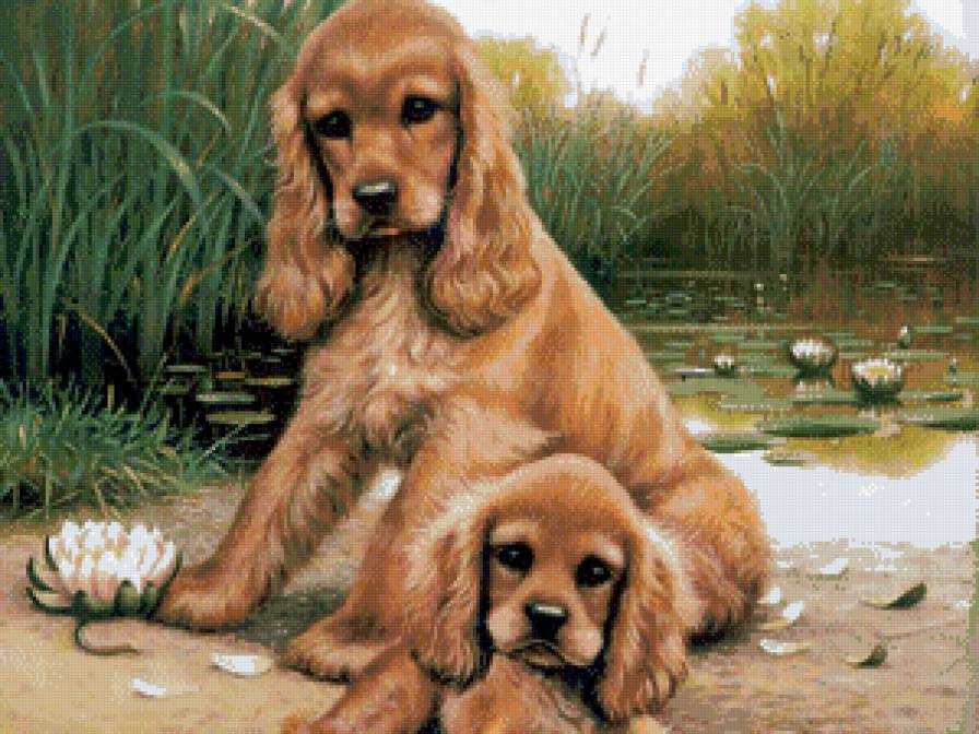 №489690 - собака, картина, животные - предпросмотр