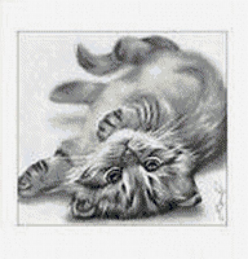 Картина - котенок, милый - предпросмотр