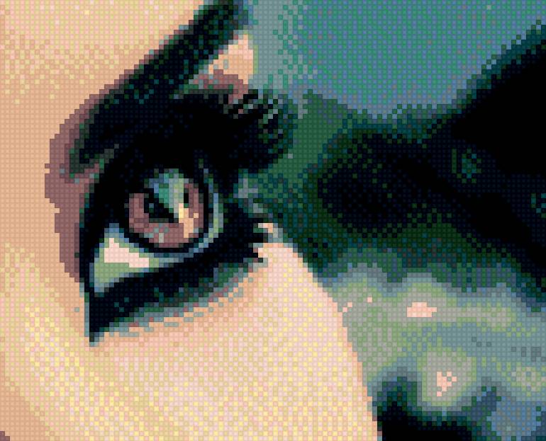 Глаз - ресницы, девушка, глаза, лицо - предпросмотр